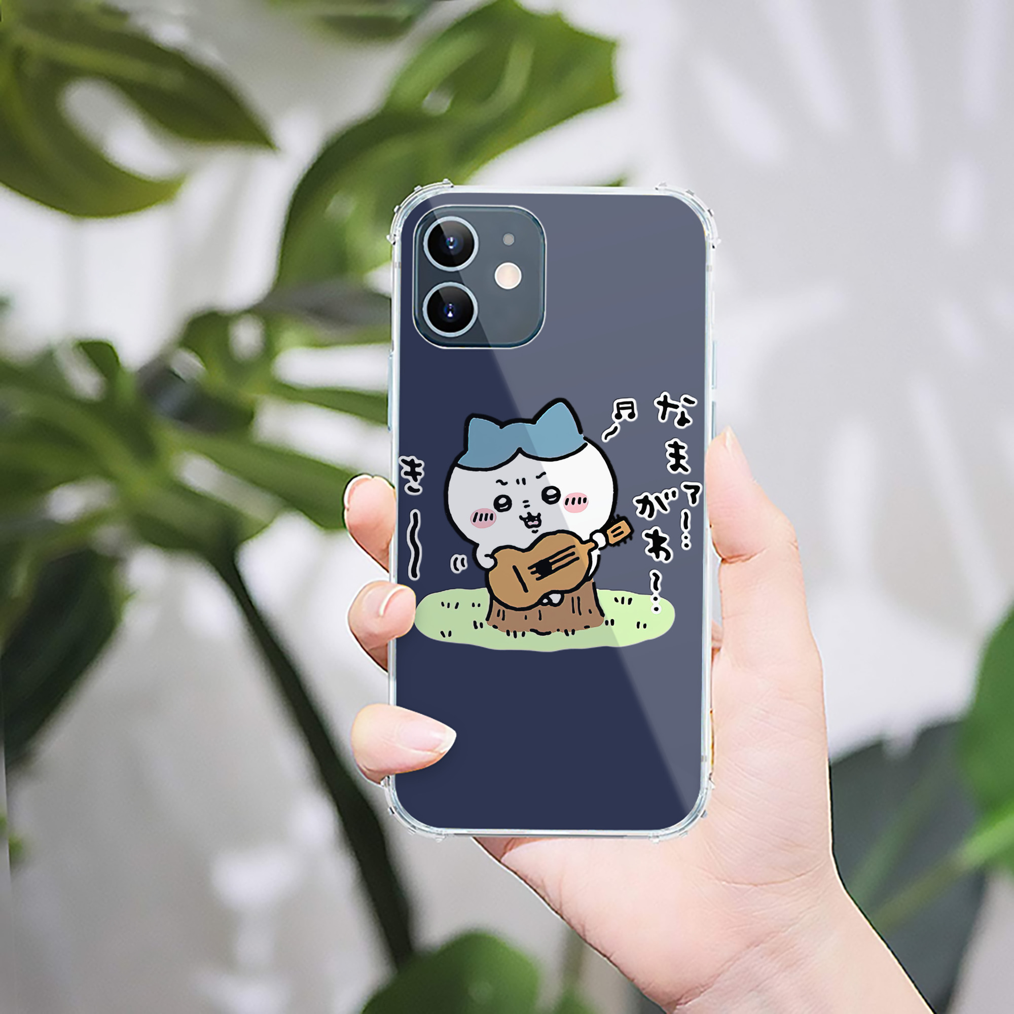 （画像用） ちいかわ ハチワレ Chii-kawa hachiware 【iPhone 12シリーズ対応】透明スマホケース（クリアソフトケース）